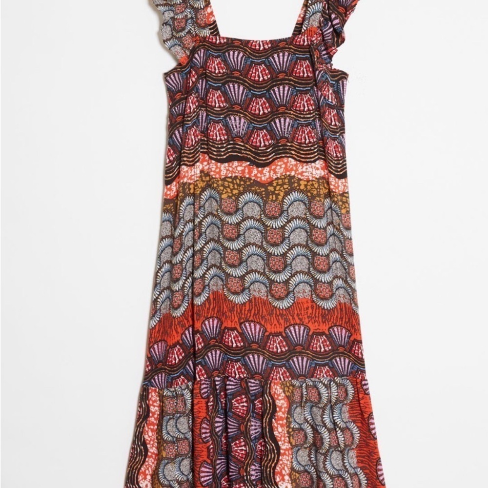 Anthropology Corey Lynn Calter Doriane Midi Dress Seashells Size M NWT - Picture 3 of 11